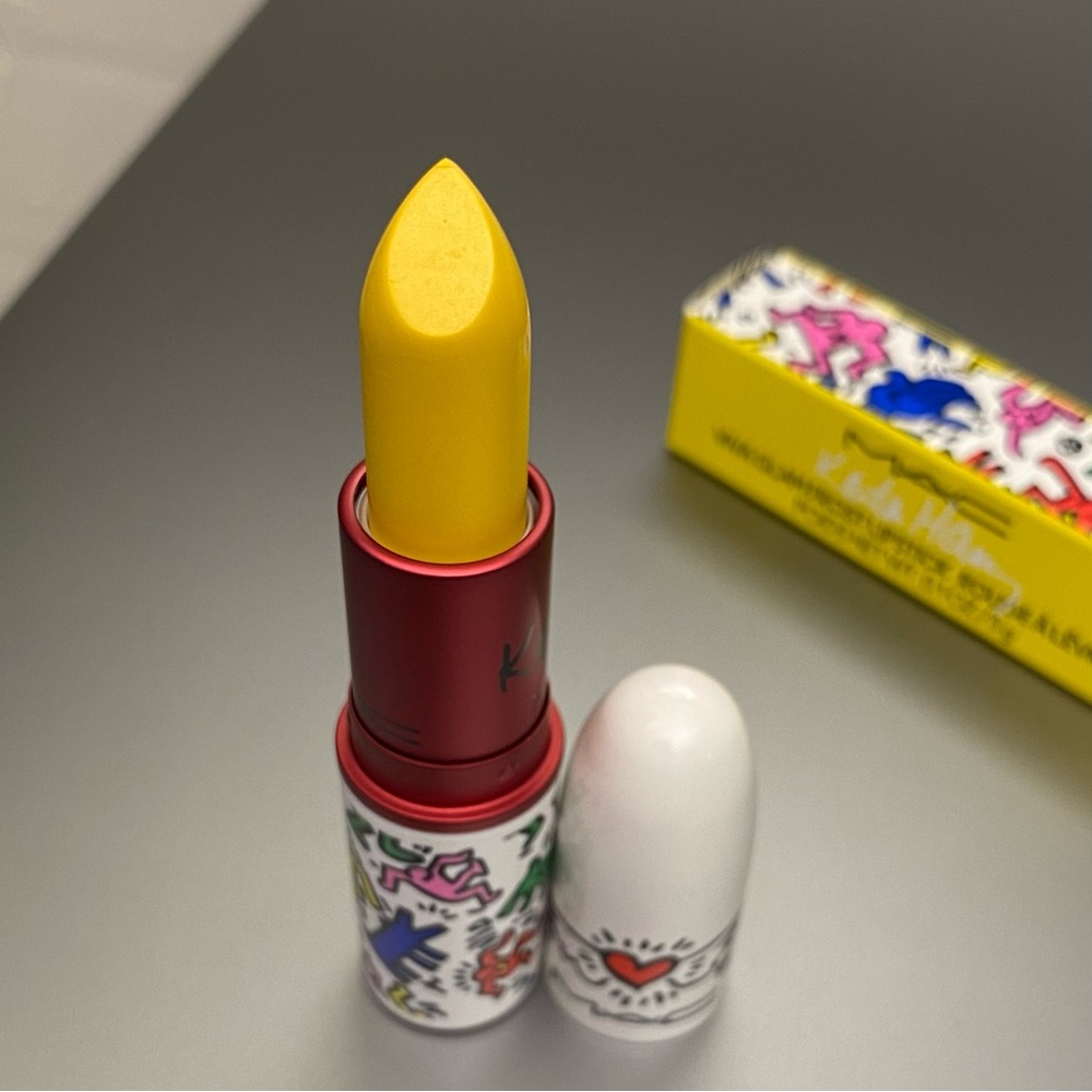 MAC x Keith Haring "St. Marks Yellow” Lipstick